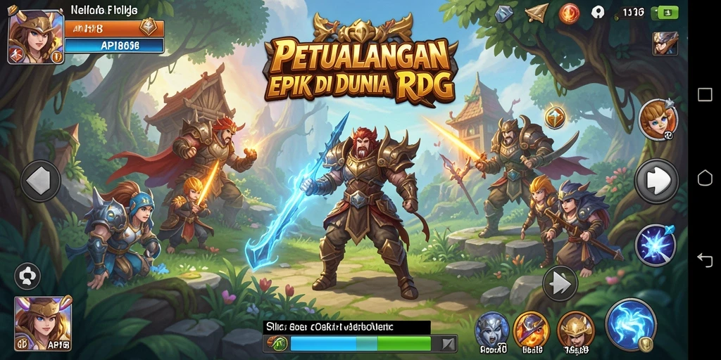 Tampilan gameplay RPG yang mendebarkan dalam API88.