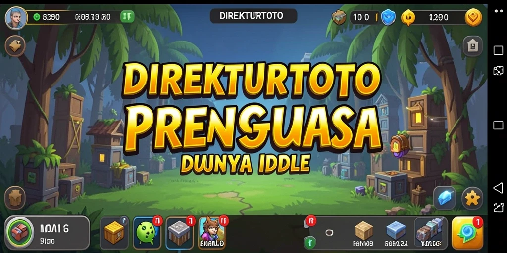 Tampilan gameplay Idle yang menarik dalam DIREKTURTOTO.