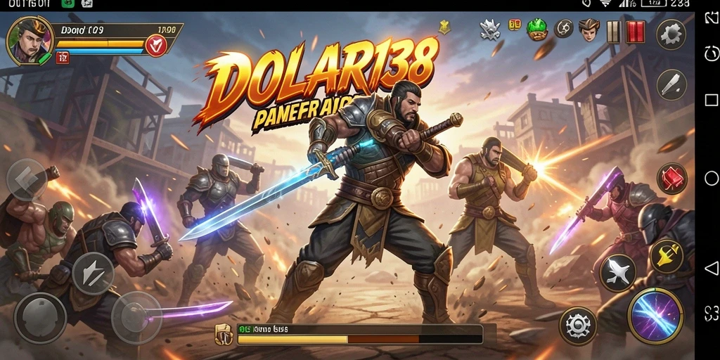 Tampilan gameplay DOLAR138 dengan aksi pertarungan mengesankan.