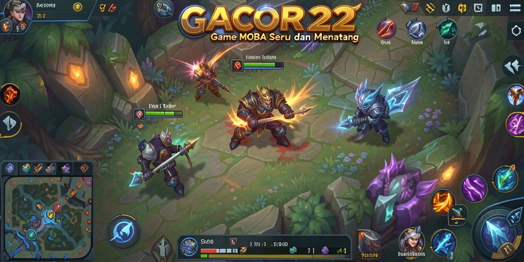 Gameplay seru GACOR22 di arena pertarungan.