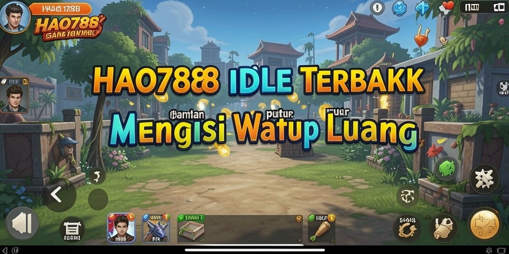 Screenshot HAO788 menampilkan gameplay santai dan pengelolaan sumber daya.