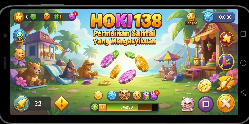 Tampilan gameplay HOKI138 yang menyenangkan dan penuh warna.