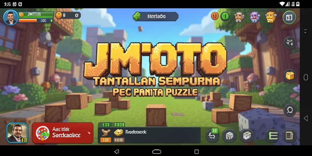 Tampilan gameplay JMTOTO menampilkan teka-teki menantang dan desain colorful.