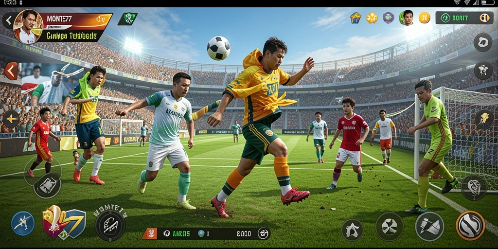 Menampilkan gameplay seru dan interaktif dalam MONTE77.