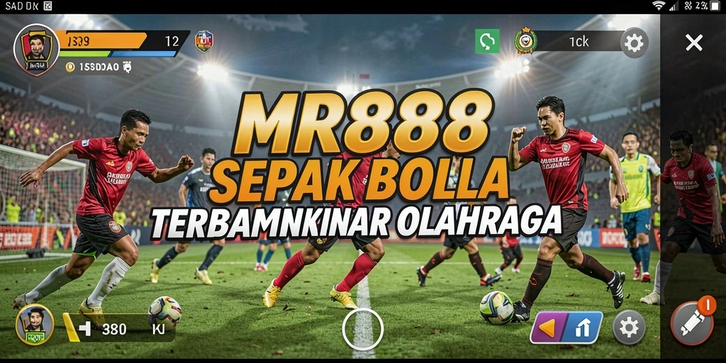Tampilan menarik dari gameplay MR888 saat pertandingan sepak bola.