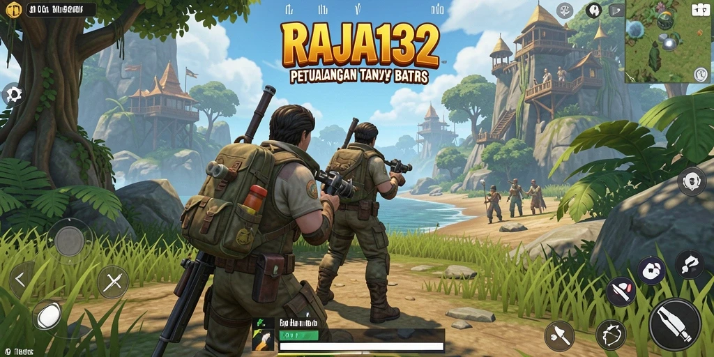 Tampilan mendetail gameplay <strong>RAJA132</strong> di dunia terbuka yang luas.
