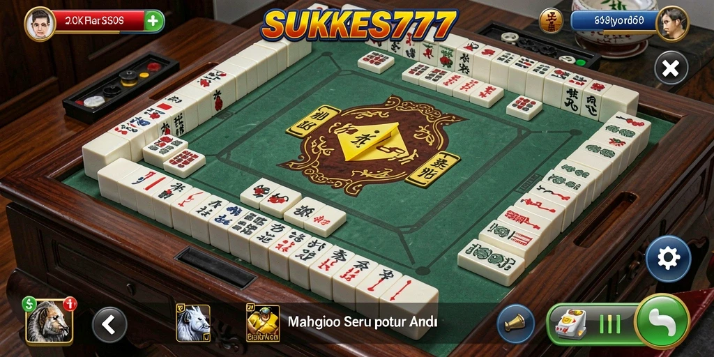 Screenshot gameplay SUKSES777 menunjukkan keseruan permainan Mahjong.