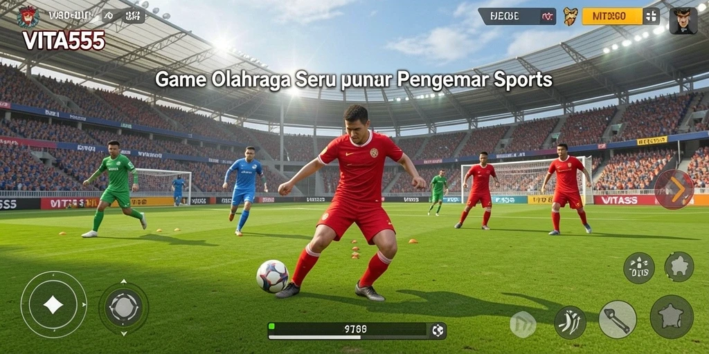 Tangkapan layar VITA555 yang menampilkan aksi seru dalam permainan olahraga.